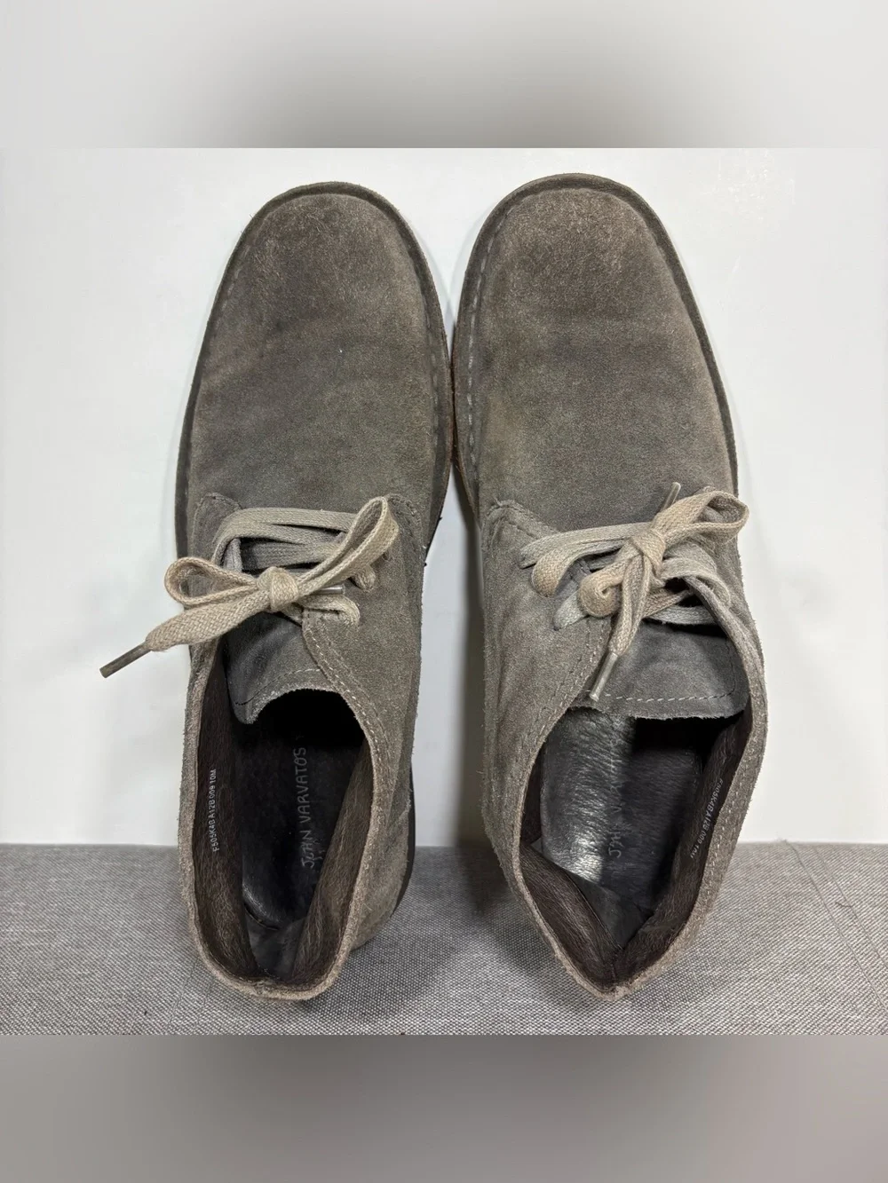 John Varvatos Gray Suede Chukka Boots- men’s 10M